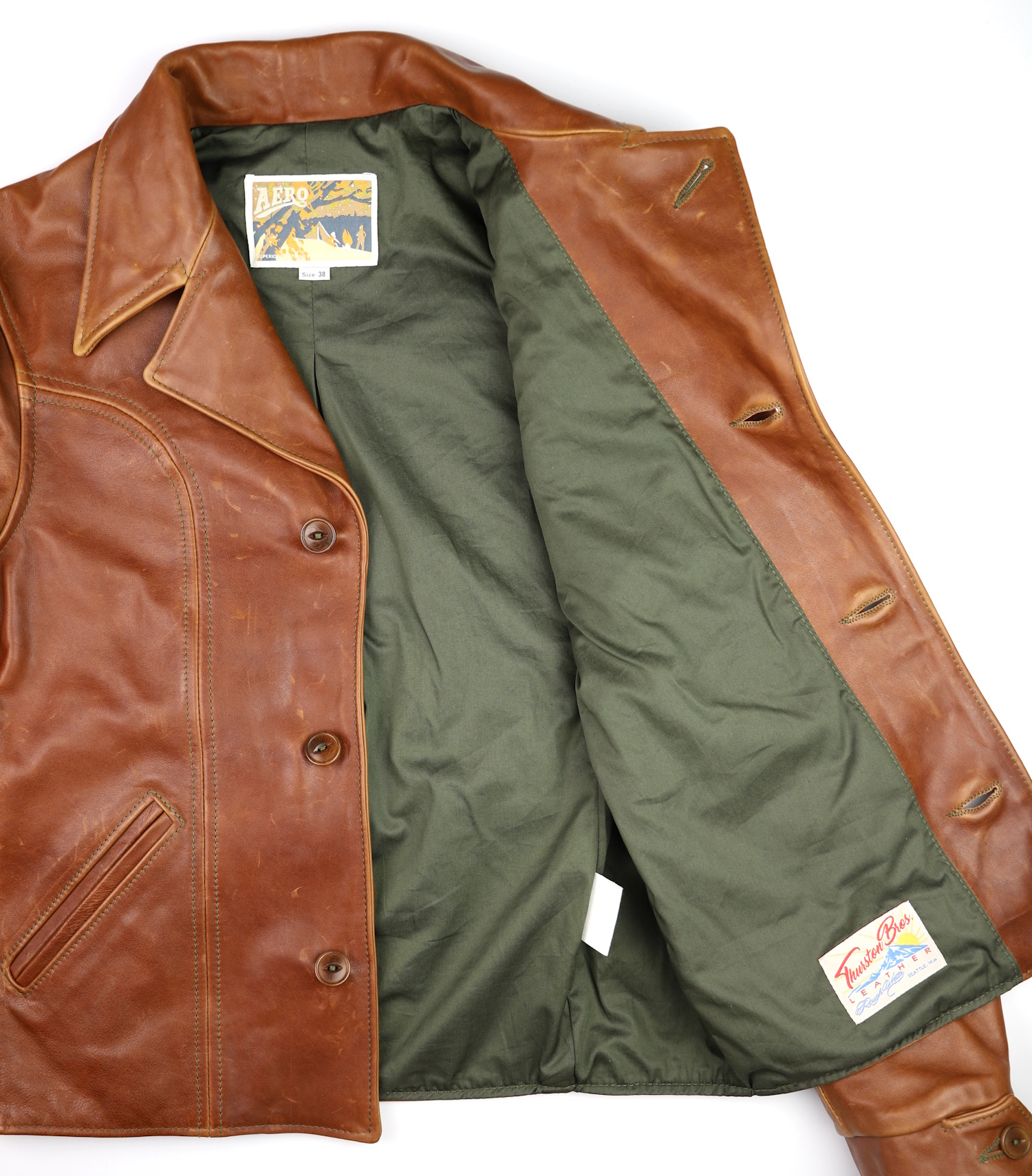 Aero Rockafella Cognac Pinnacle Horsehide olive cotton sateen lining.jpg