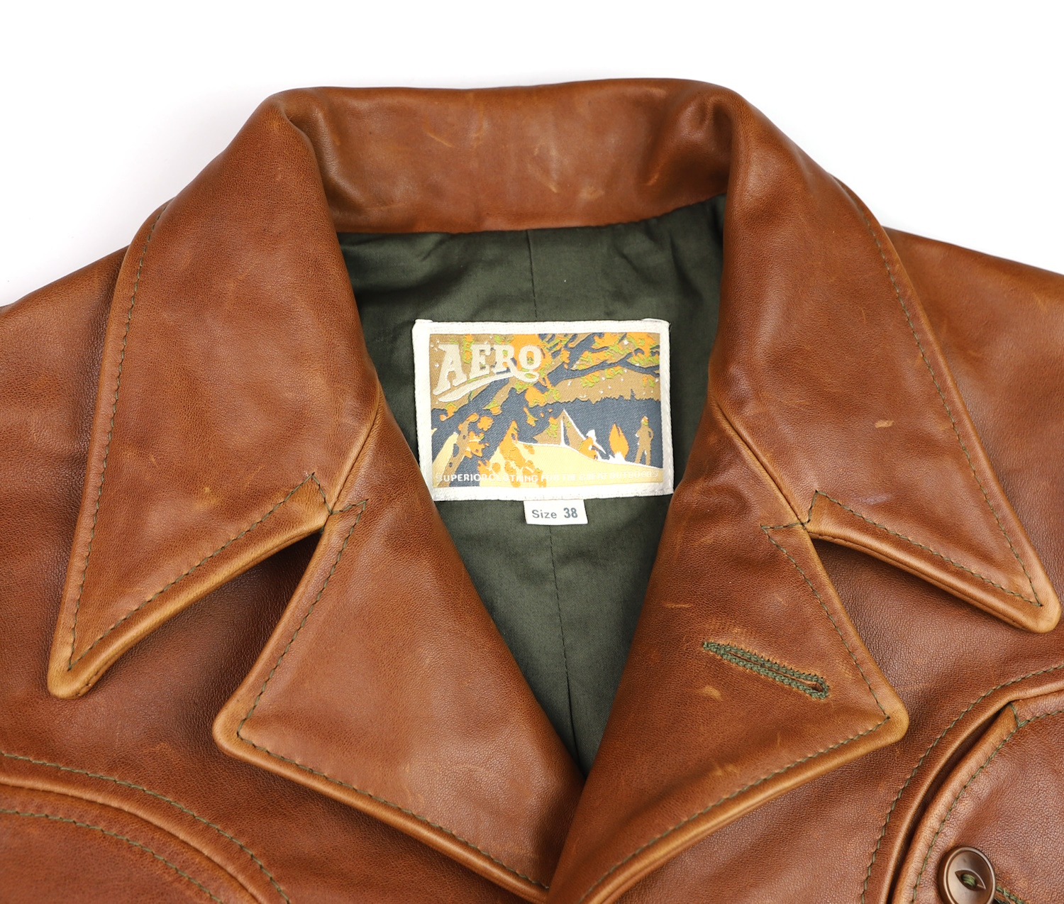 Aero Rockafella Cognac Pinnacle Horsehide tag.jpg