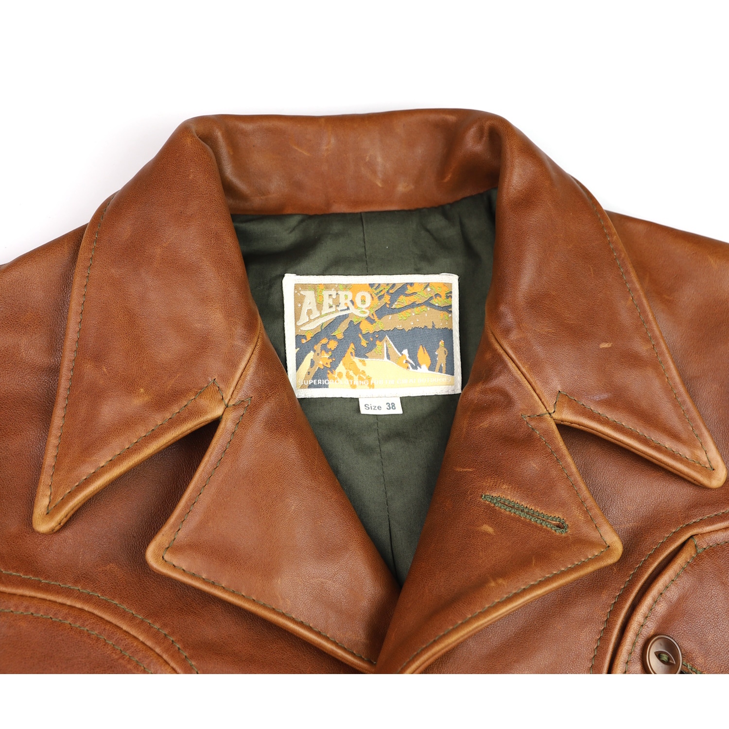 Aero Rockafella Cognac Pinnacle Horsehide tag.jpg