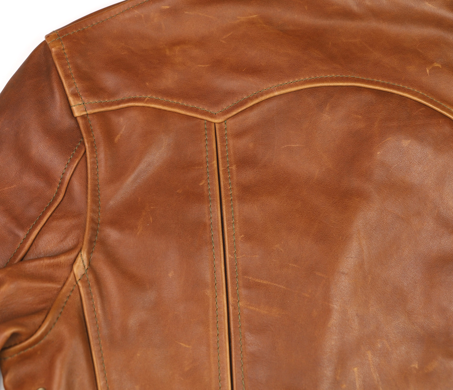 Aero Rockafella Cognac Pinnacle Horsehide yoke.jpg