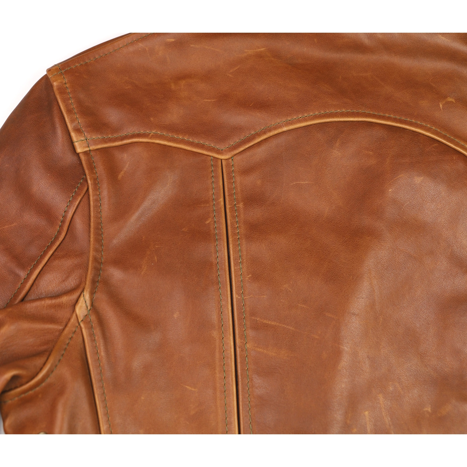 Aero Rockafella Cognac Pinnacle Horsehide yoke.jpg