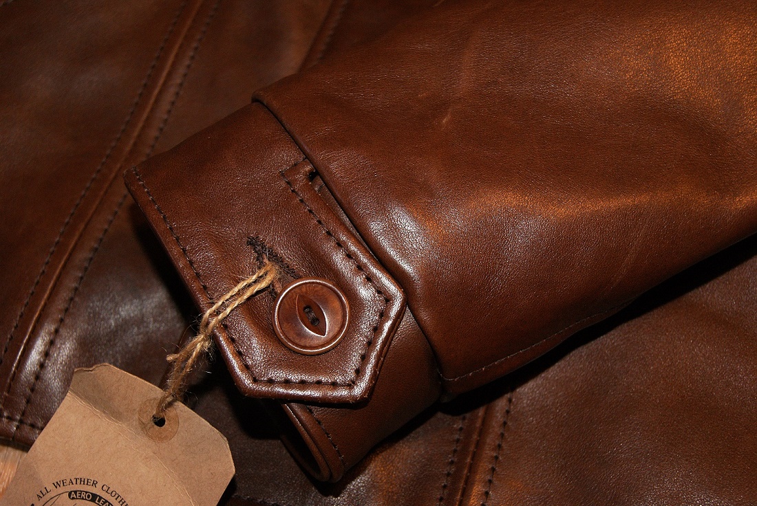 Aero Rockafella Russet Vicenza horsehide cuff.JPG