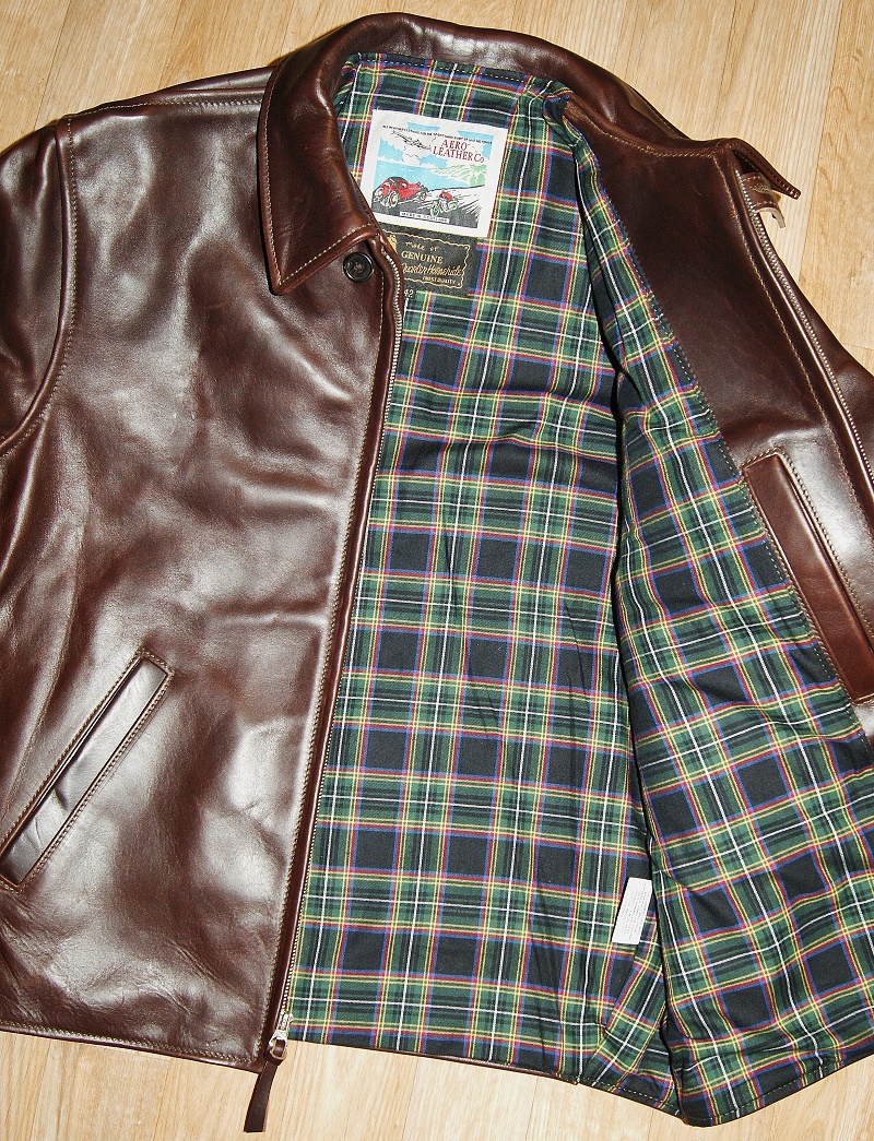 Aero Route 66 Brown CXL FQHH Lanark cotton tartan lining.jpg