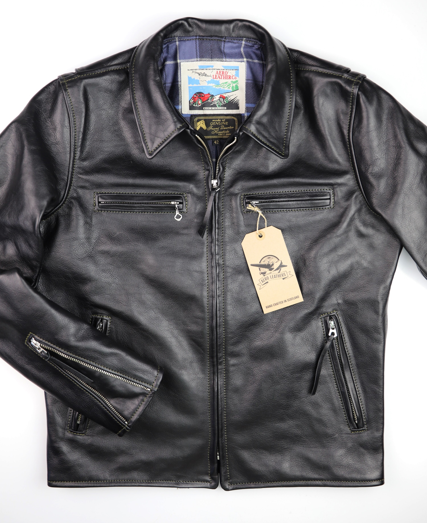 Aero Seven Black Vicenza Horsehide 7FR front.jpg