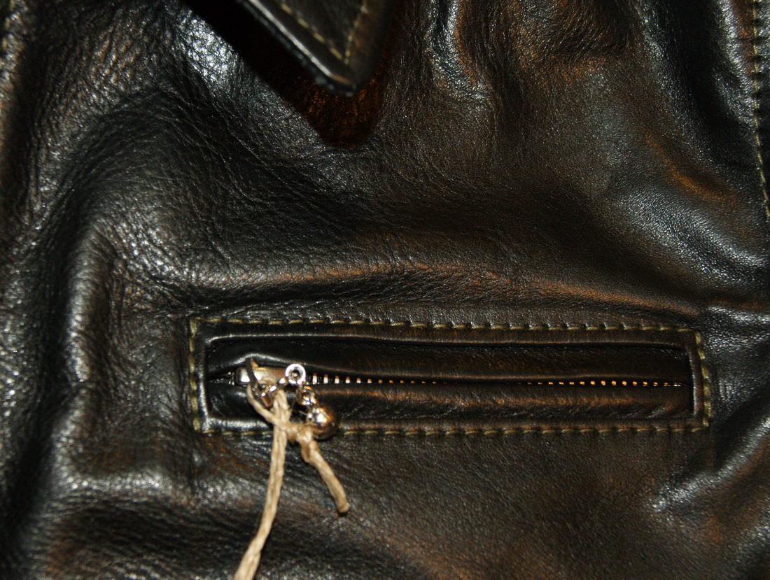 Aero Seven Black Vicenza Horsehide DD6 chest pocket.jpg