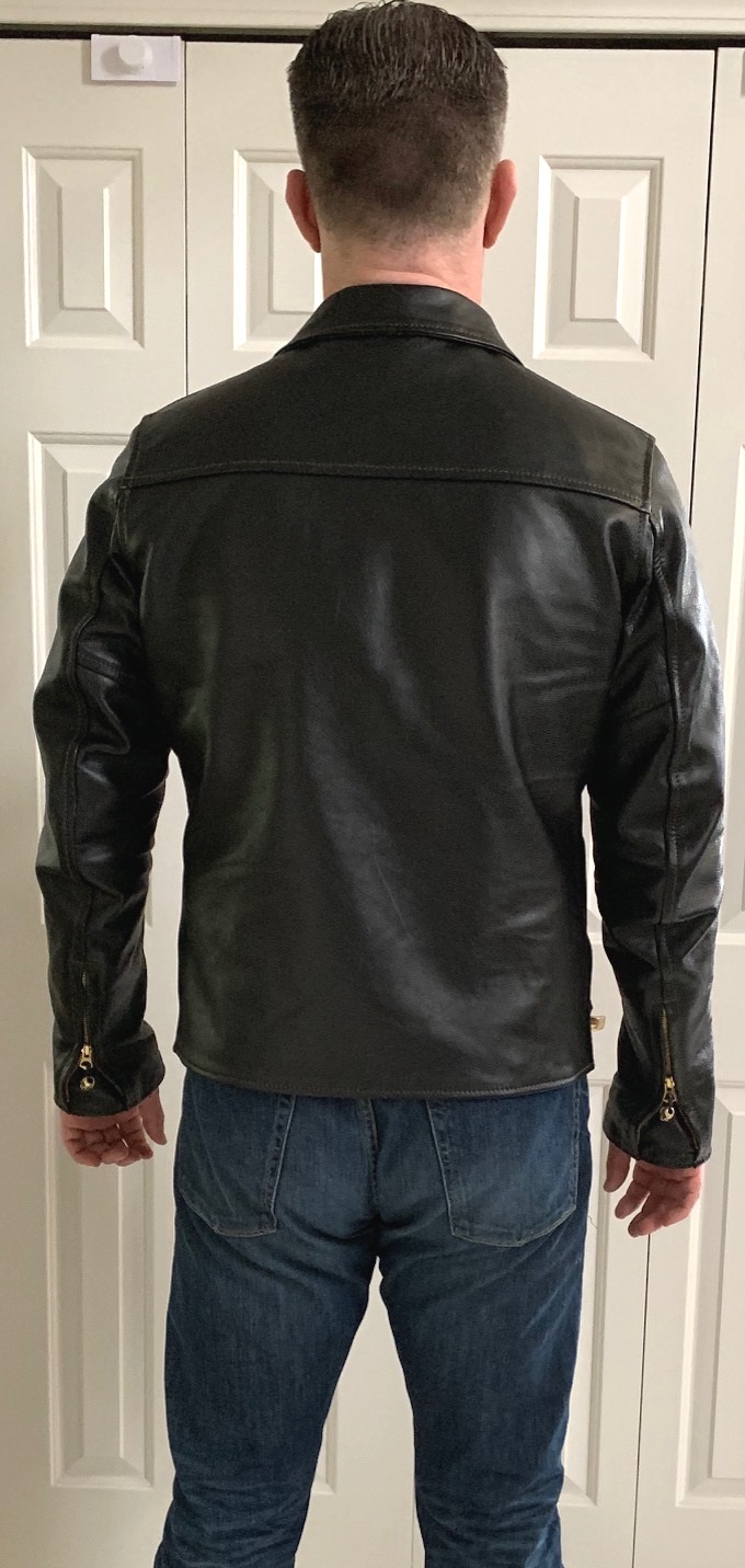 Aero Seven Blackened Brown Vicenza customer fit photo back.jpg