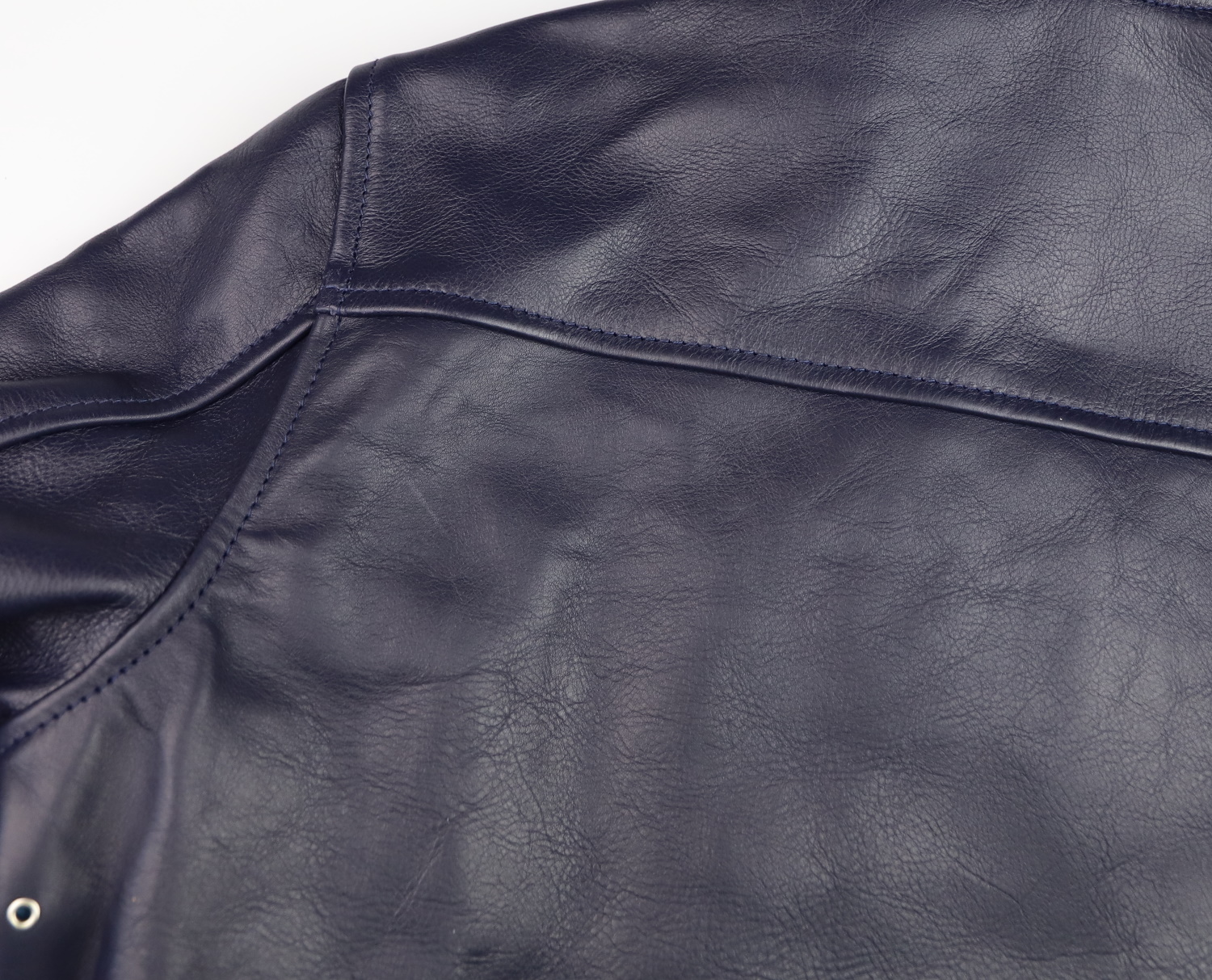 Aero Seven Blue Vicenza Horsehide yoke.jpg