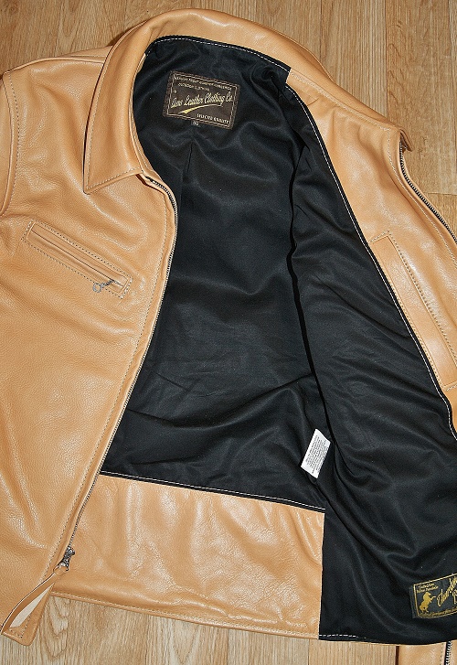 Aero Seven Natural Vicenza Horsehide black cotton sateen lining.jpg