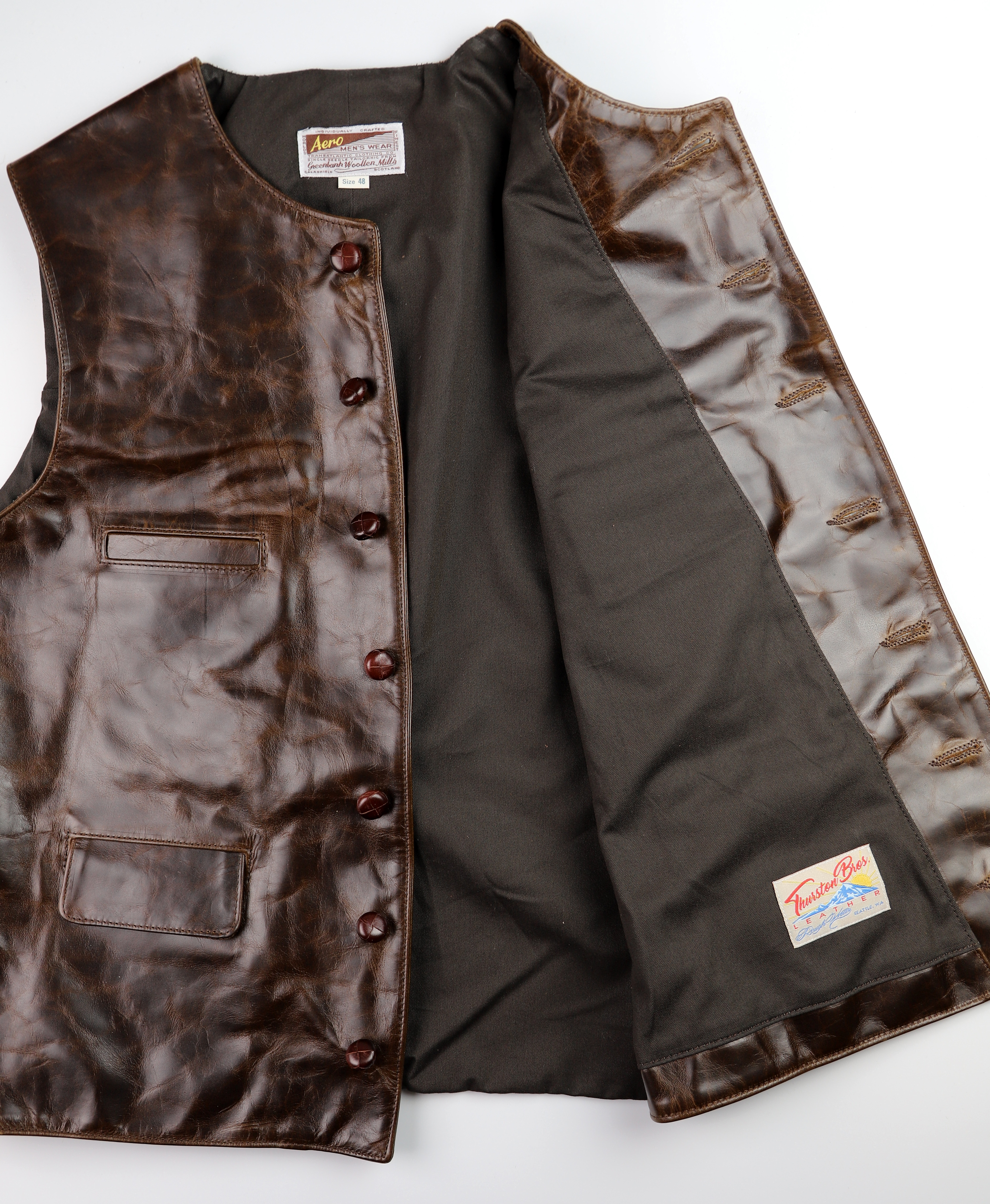 Aero Shackleton Dark Maple Bainbridge brown cotton drill lining.jpg