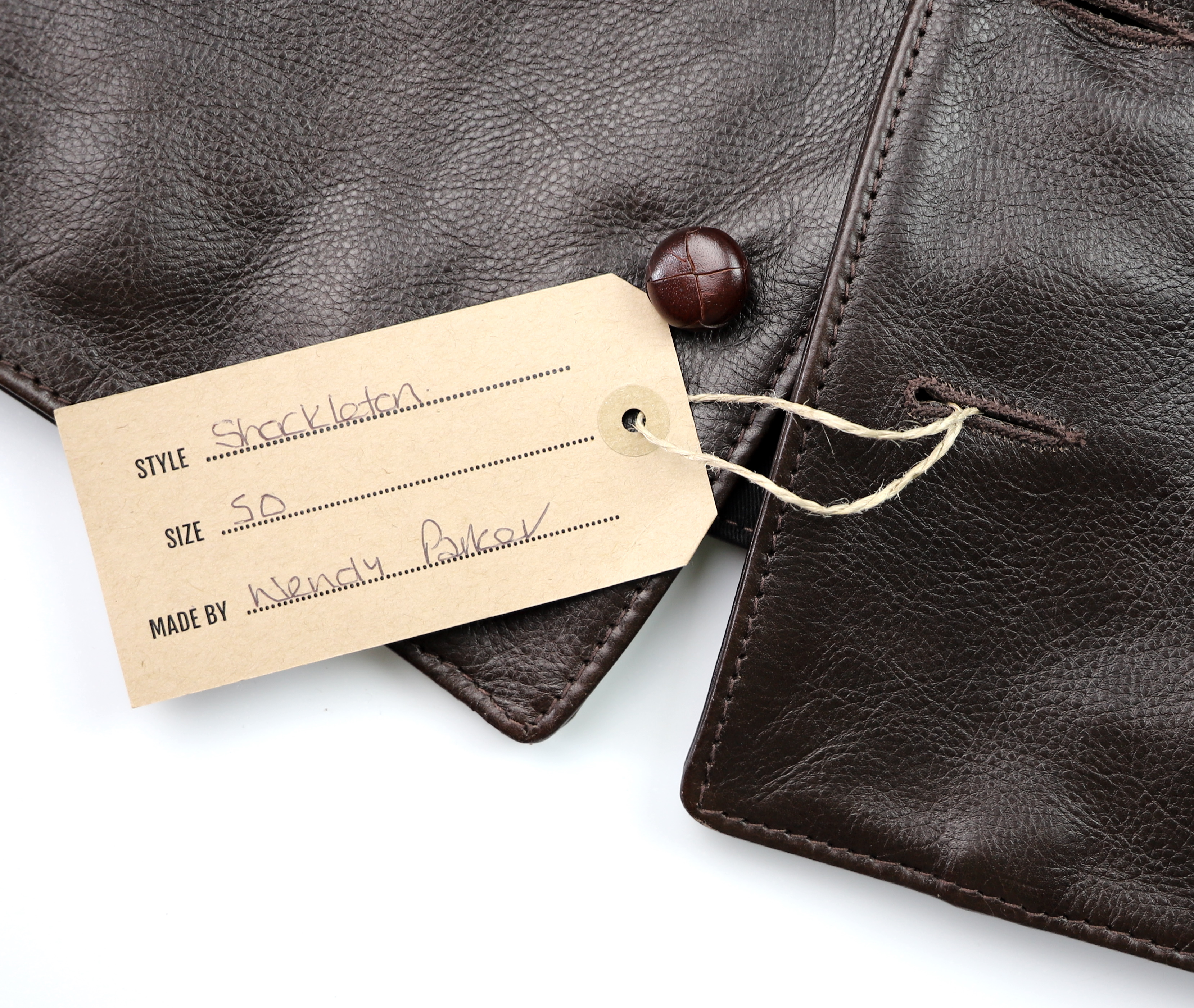 Aero Shackleton Dark Seal Vicenza Horsehide 5TS name tag.jpg