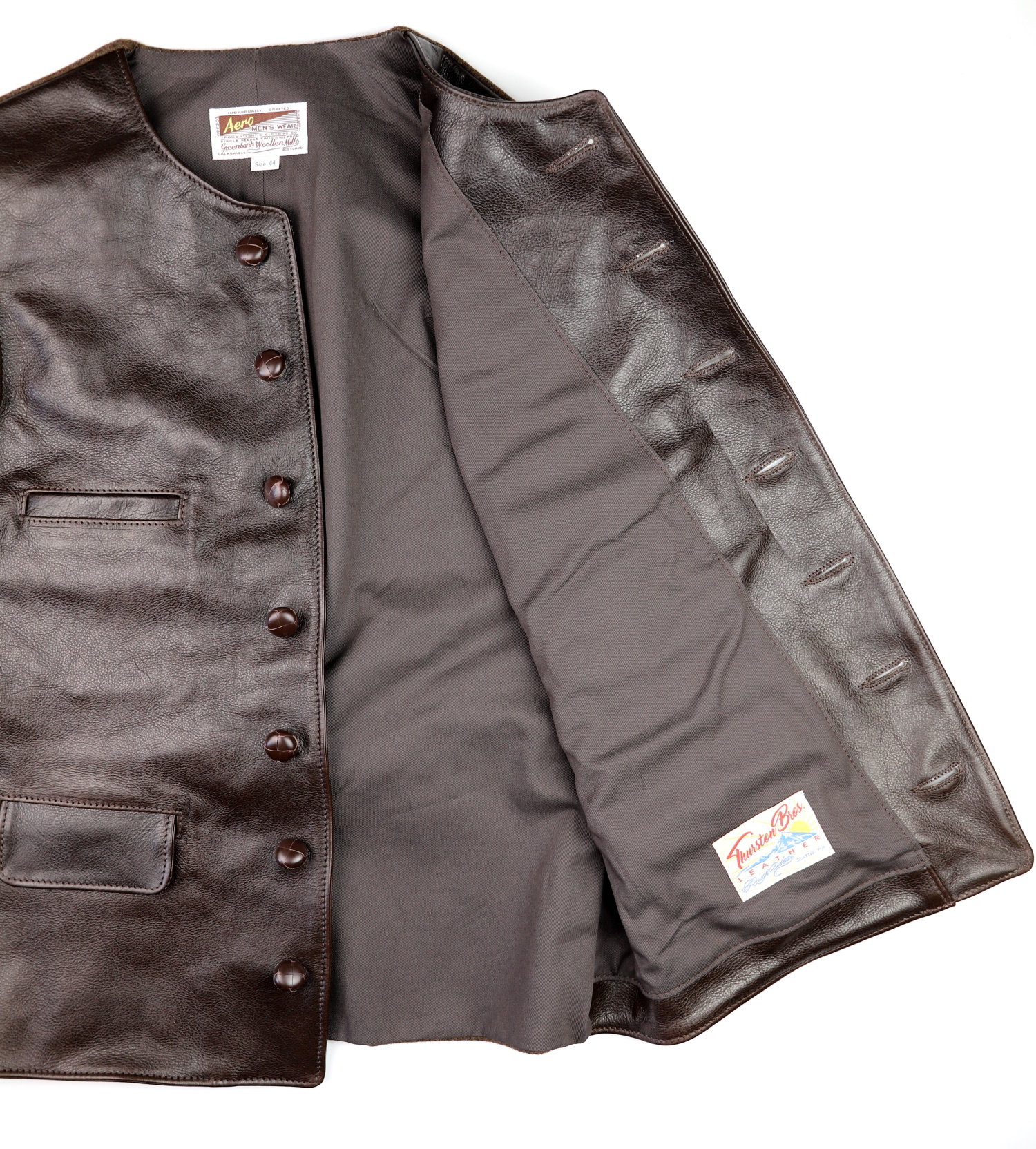Aero Shackleton Dark Seal Vicenza Horsehide N5C brown cotton drill lining.jpg