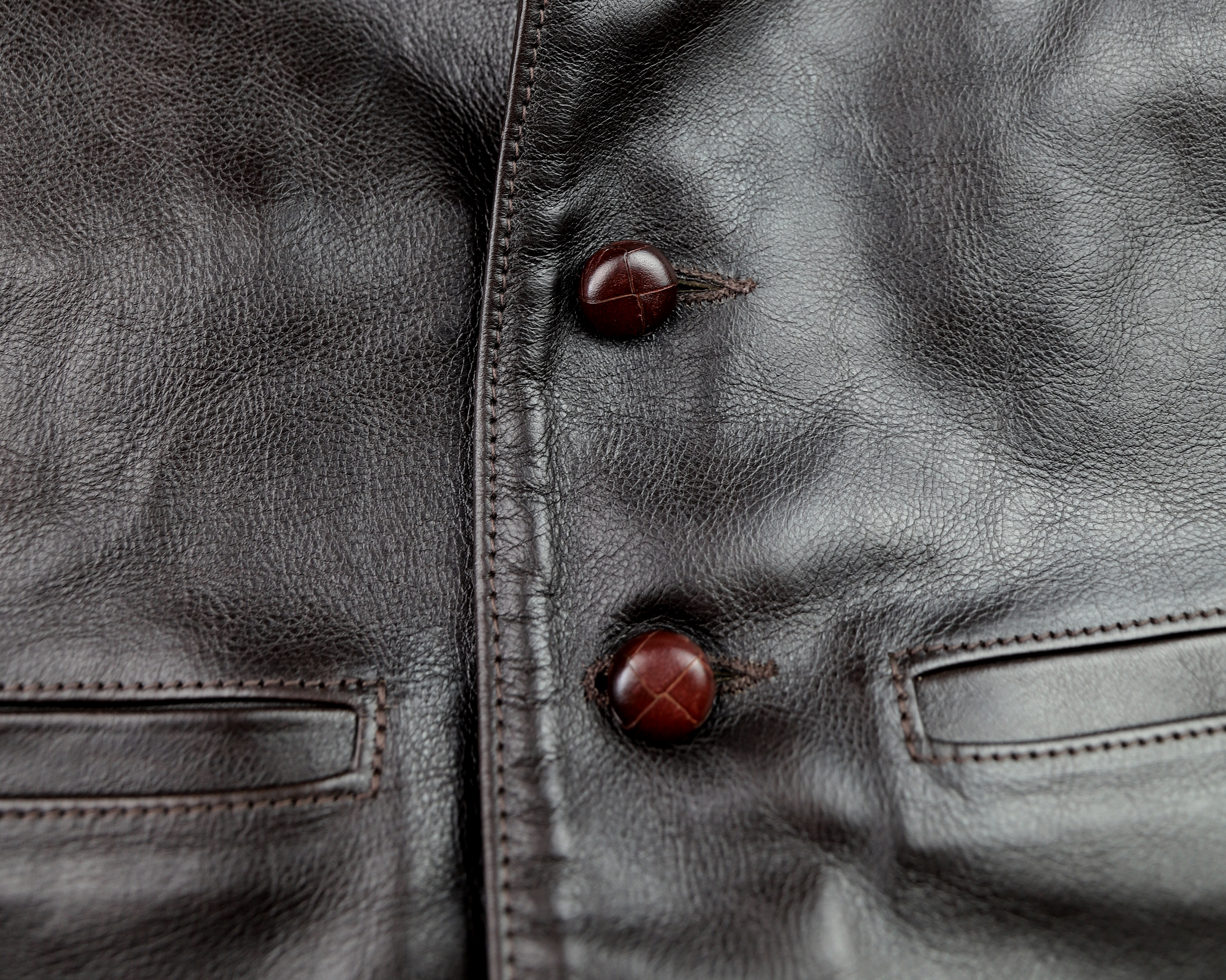 Aero Shackleton Dark Seal Vicenza Horsehide TDQ1 buttons.jpg