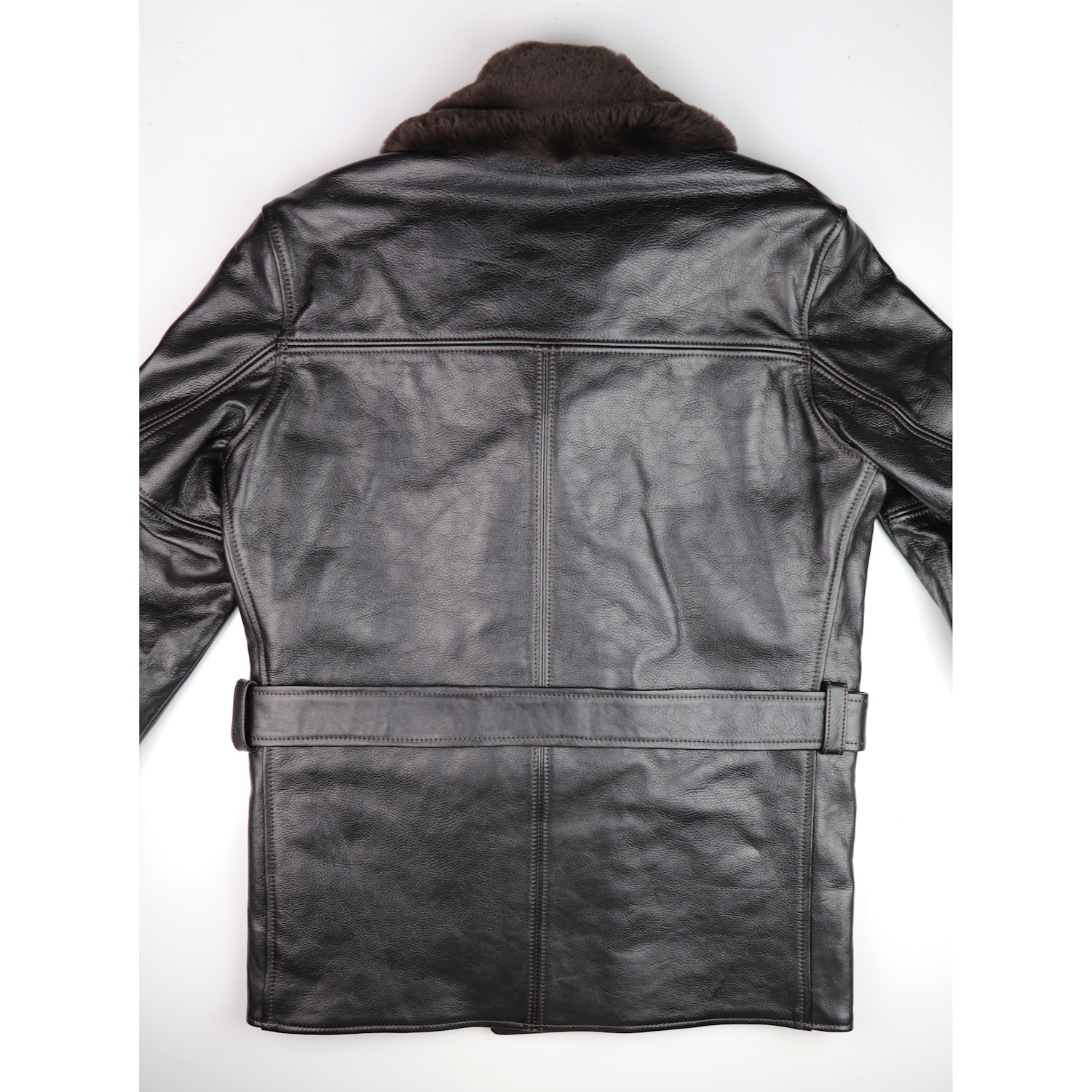 Aero Shawl Collar Barnstormer Blackened Brown Vicenza DP4 back.jpg