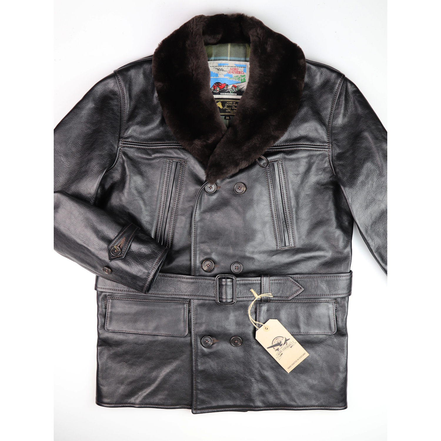 Aero Shawl Collar Barnstormer Blackened Brown Vicenza DP4 front.jpg