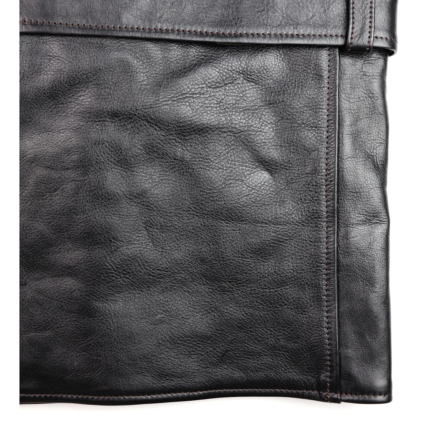 Aero Shawl Collar Barnstormer Blackened Brown Vicenza DP4 lower back.jpg