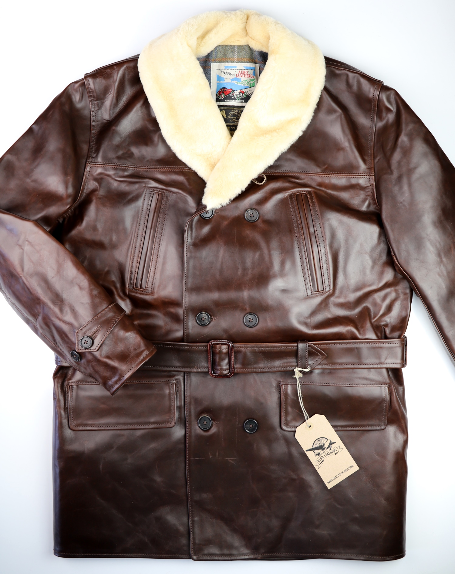 Aero Shawl Collar Barnstormer Brown CXL FQHH front.jpg