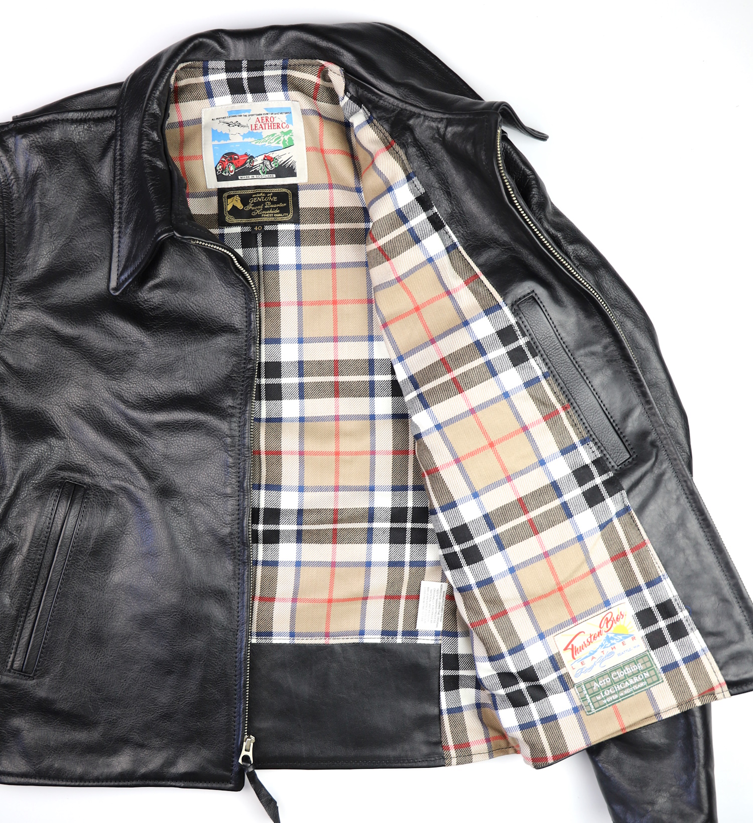 Aero Sheene Black Vicenza F49 Thomson Camel tartan lining.jpg