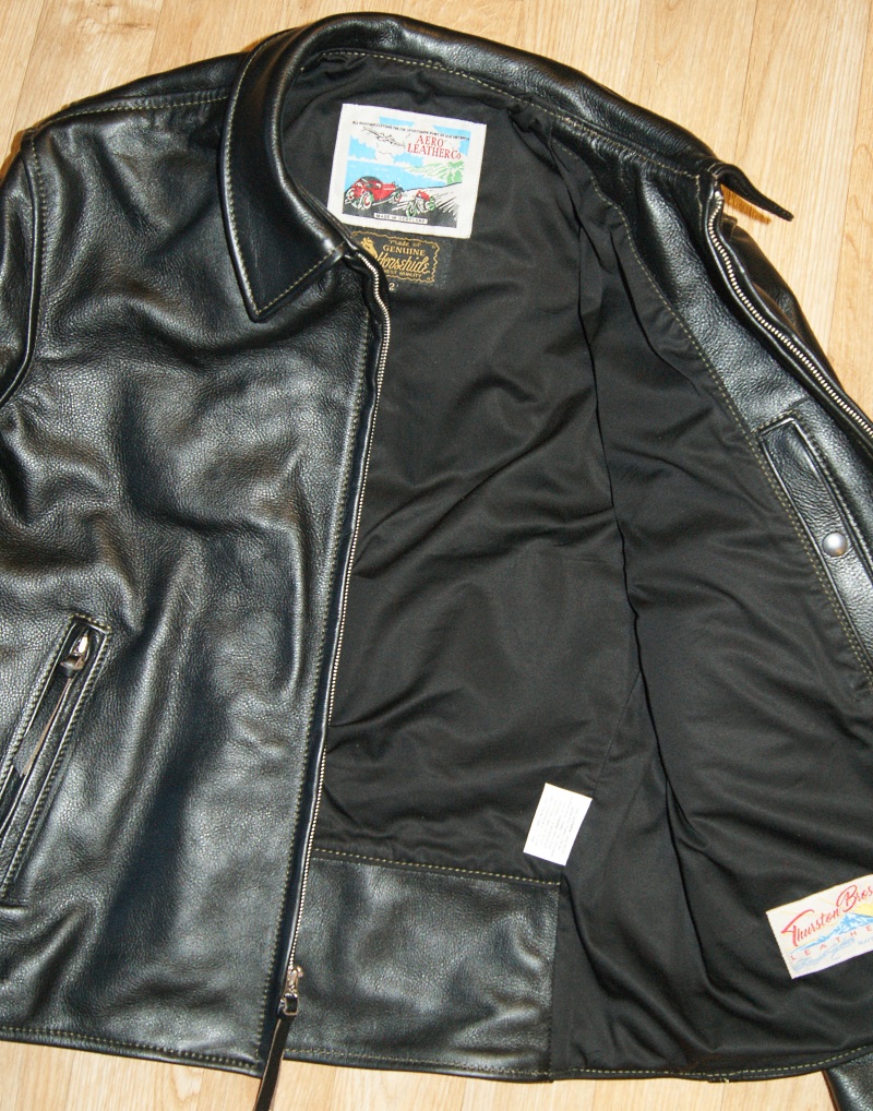 Aero Sheene Black Vicenza Horsehide AW1 cotton sateen lining.jpg