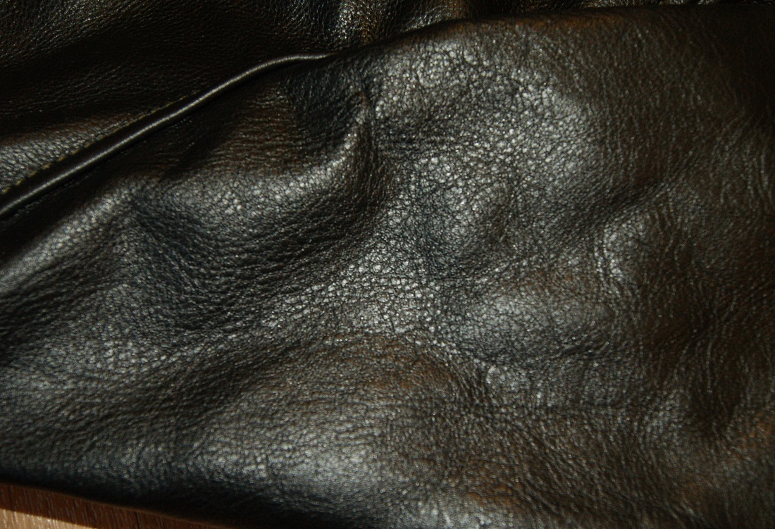 Aero Sheene Black Vicenza Horsehide AW1 sleeve grain.jpg