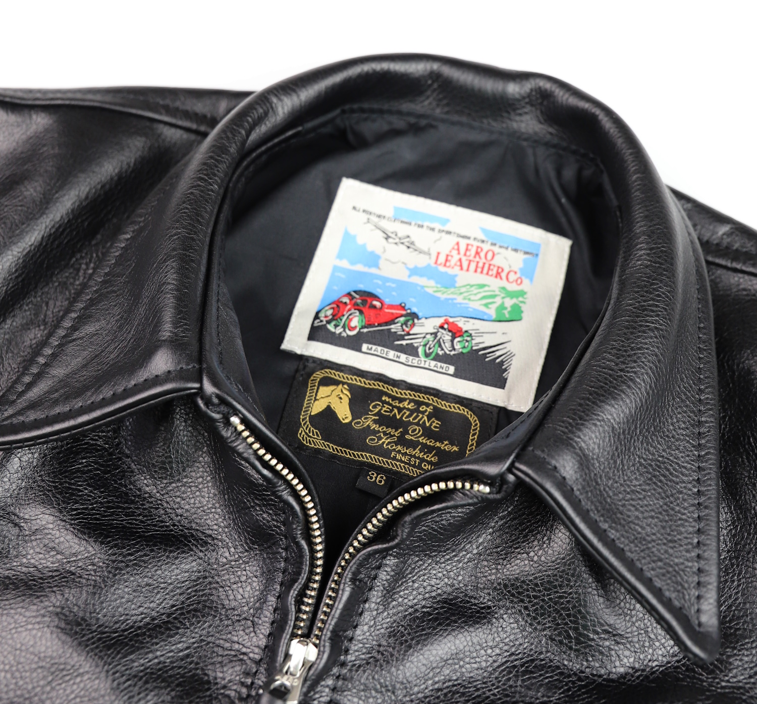 Aero Sheene Black Vicenza Horsehide YB3 tag.jpg