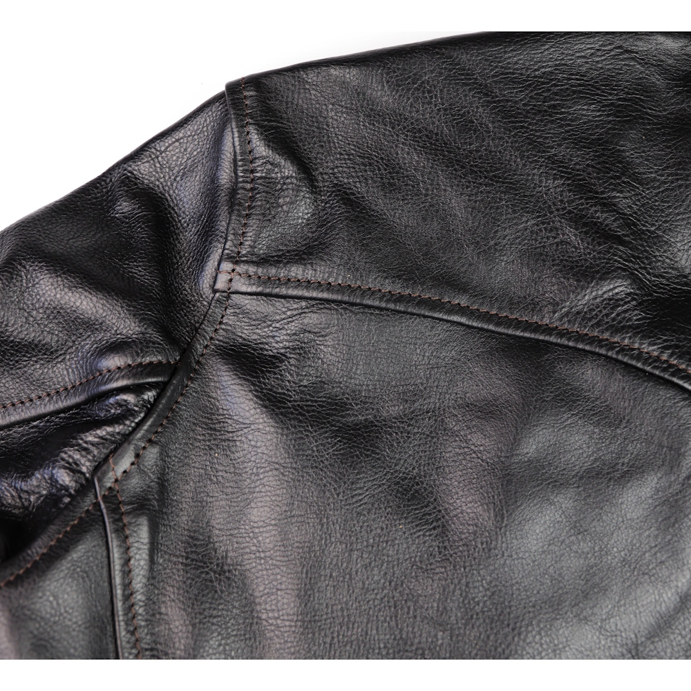 Aero Sheene Blackened Brown Vicenza horsehide HU2 upper back.jpg