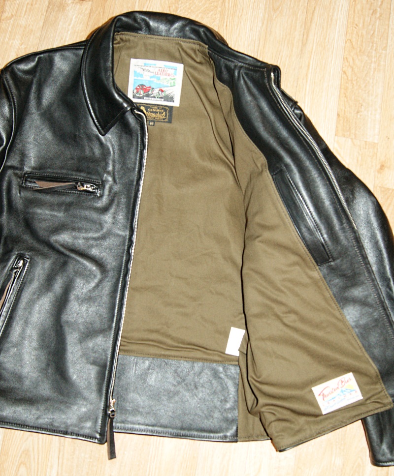 Aero Sheene Blackened Brown Vicenza Horsehide ZP22 olive drill lining.jpg