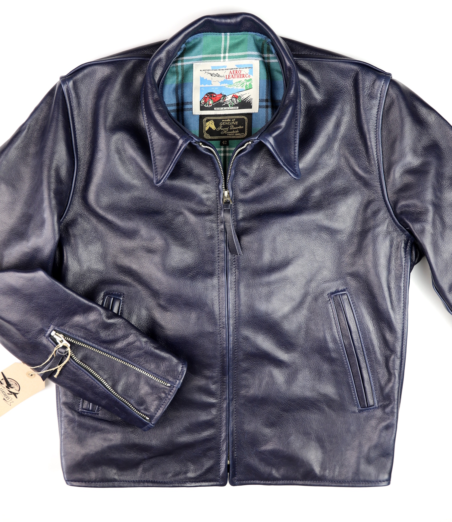 Aero Sheene Blue Vicenza Horsehide front.jpg