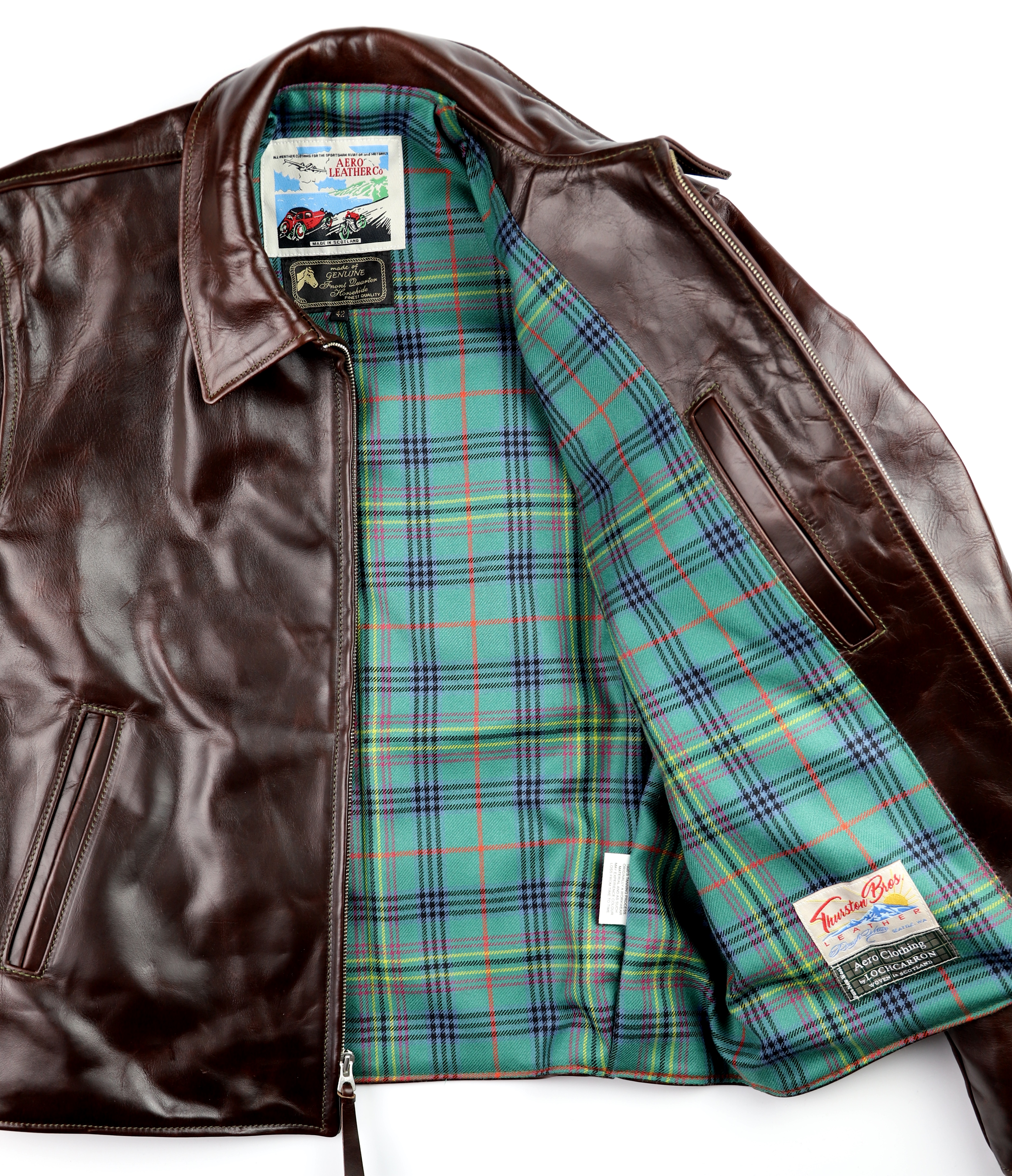 Aero Sheene Brown CXL FQHH EPD7 Kennedy Ancient tartan lining.jpg