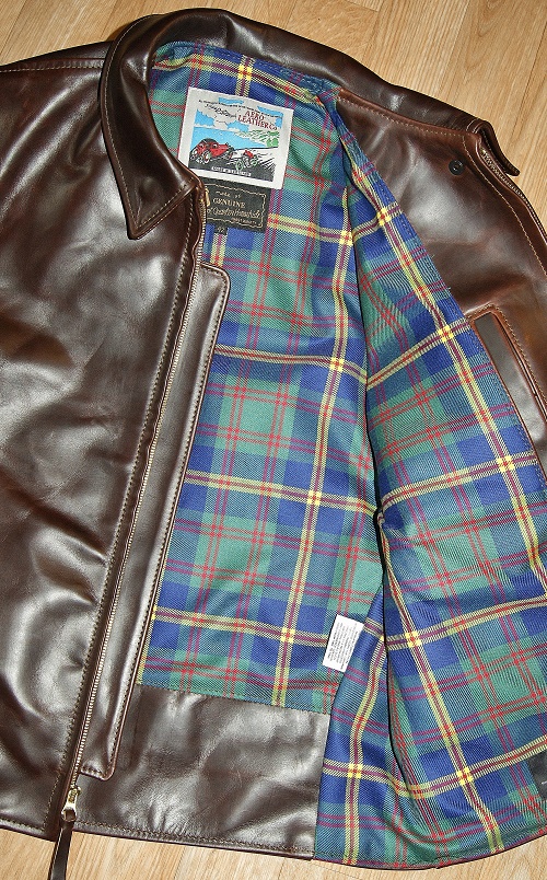 Aero Sheene Brown CXL FQHH Leathernecks tartan lining.jpg