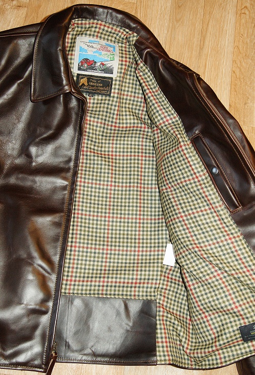 Aero Sheene Brown CXL FQHH St Abbs Check Tweed wool lining.jpg