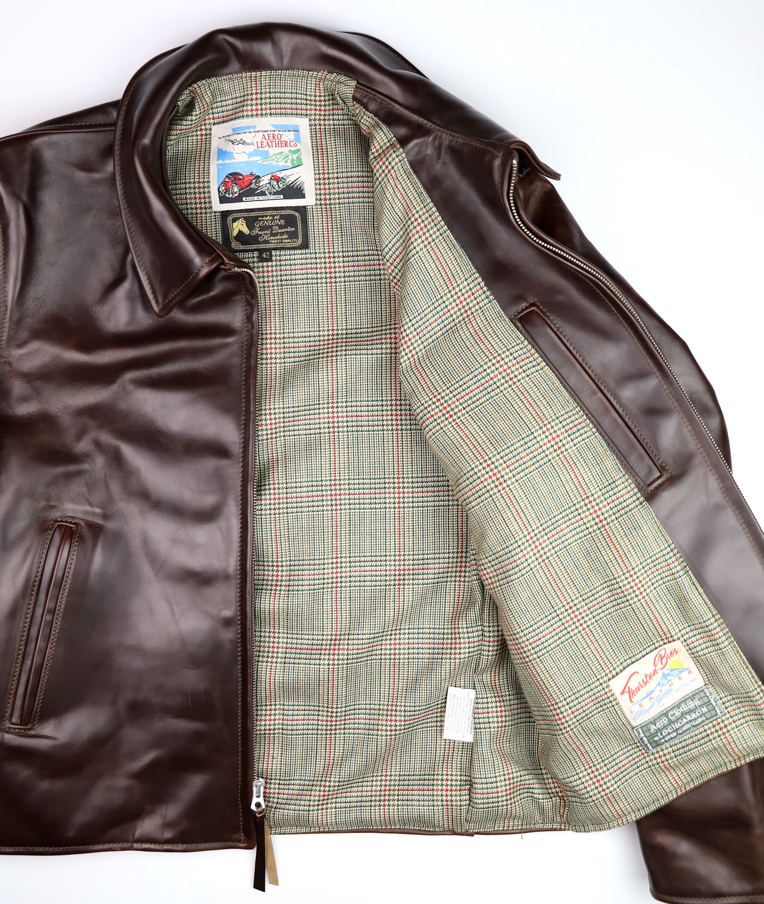 Aero Sheene Brown CXL FQHH YGC Minto Check Tweed lining.jpg