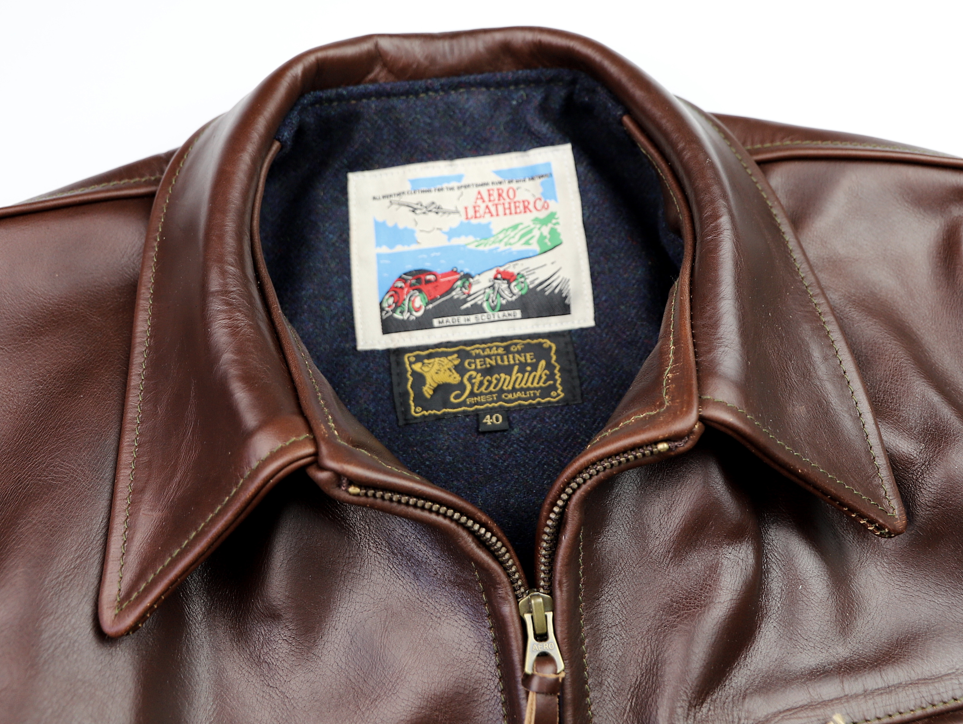 Aero Sheene Brown CXL Steerhide DN1 collar.jpg