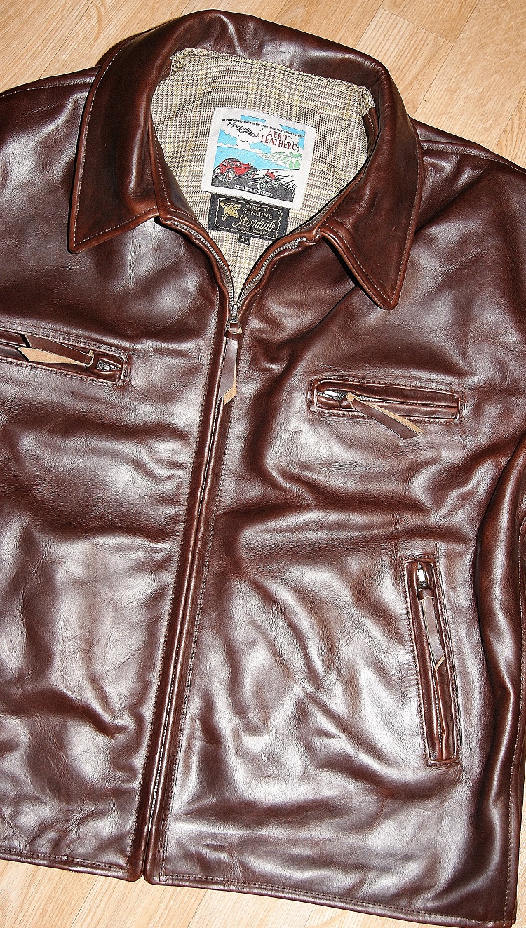 Aero Sheene Cafe' Racer Brown CXL Steerhide front.jpg