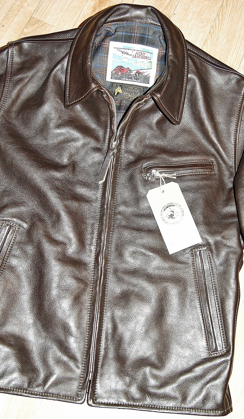 Aero Sheene Cafe' Racer Dark Seal Vicenza Horsehide front.jpg