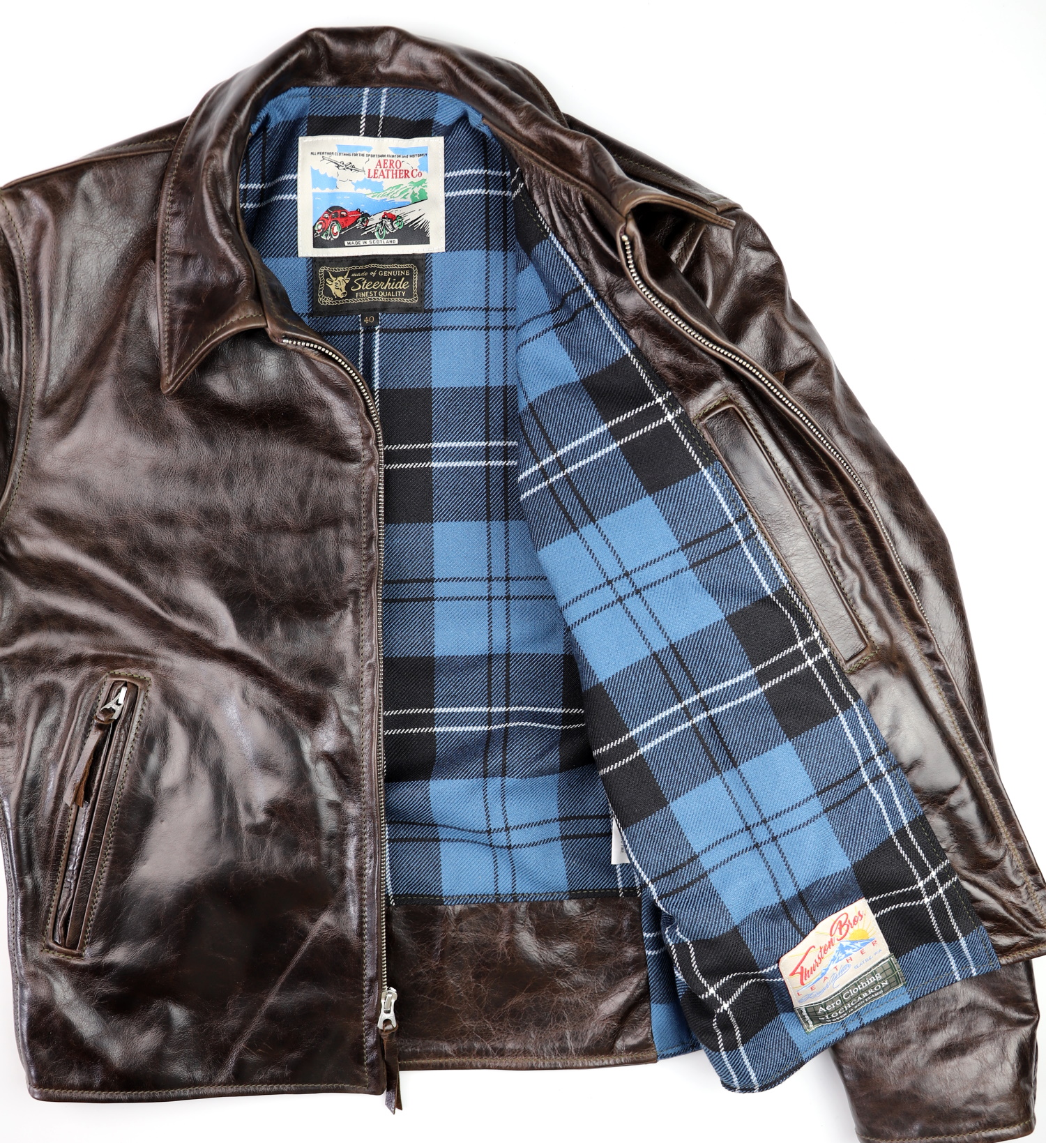 Aero Sheene Dark Hickory Vancouver PN1 Ramsey Ancient heavyweight tartan lining.jpg