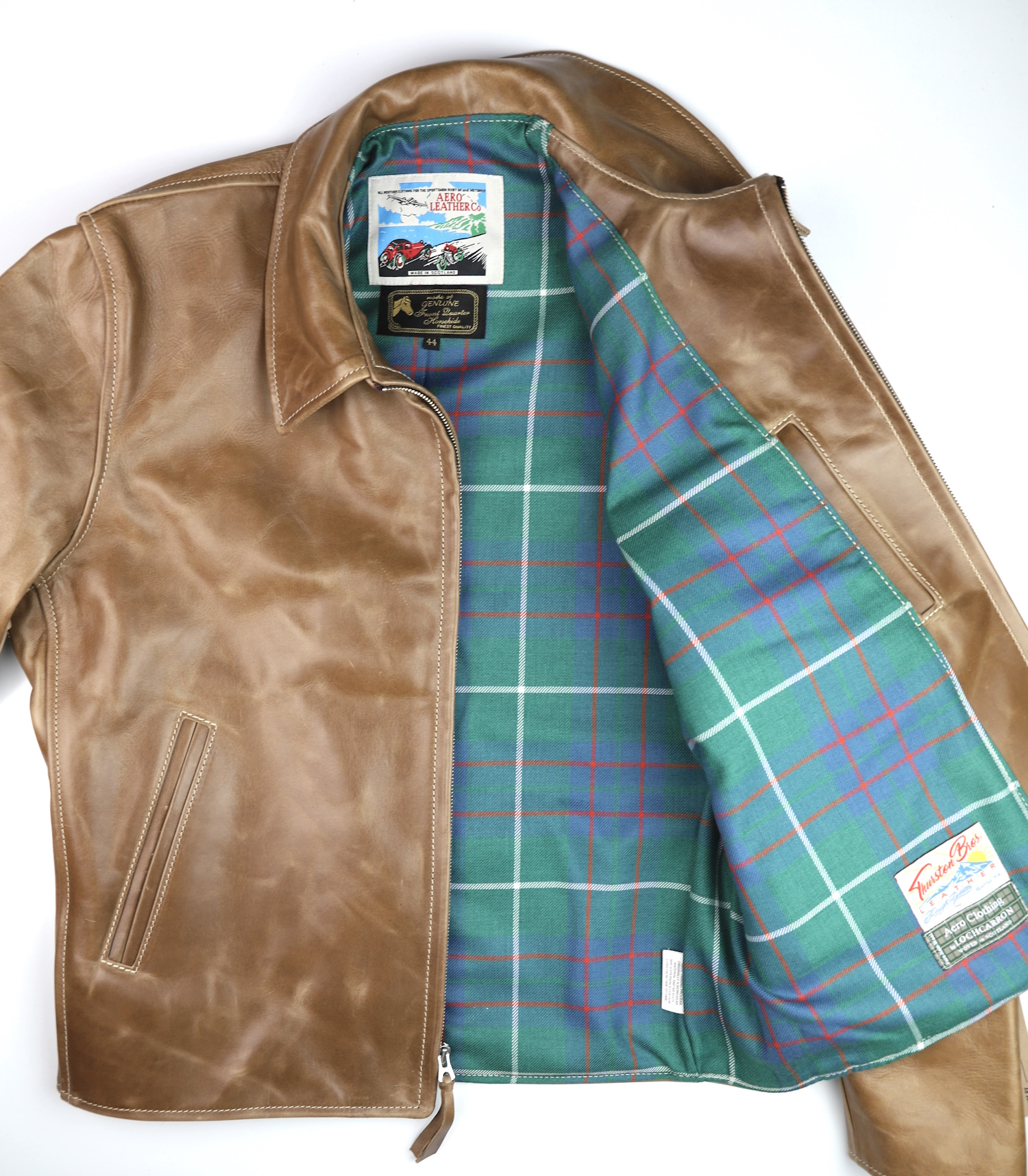 Aero Sheene Natural CXL FQHH 6B7 MacIntyre Hunting Ancient tartan lining.jpg