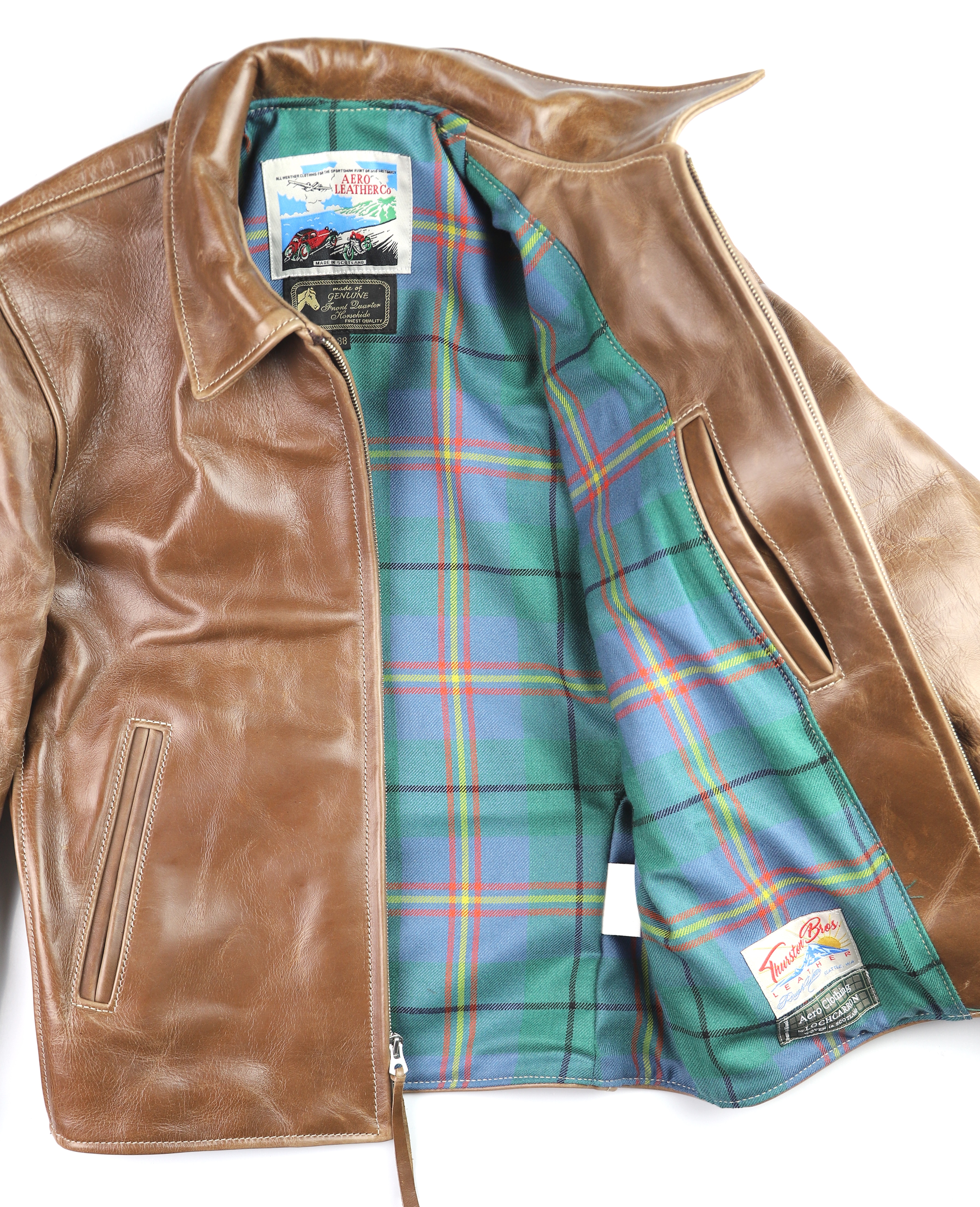 Aero Sheene Natural CXL FQHH CK4 Carmichael Ancient tartan lining.jpg