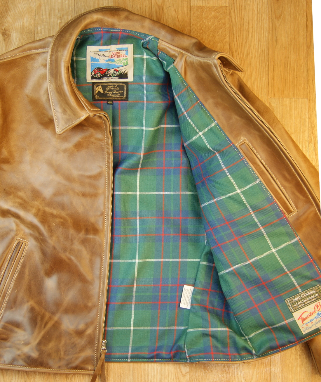 Aero Sheene Natural CXL FQHH PS6 MacIntyre Hunting Ancient tartan lining.jpg