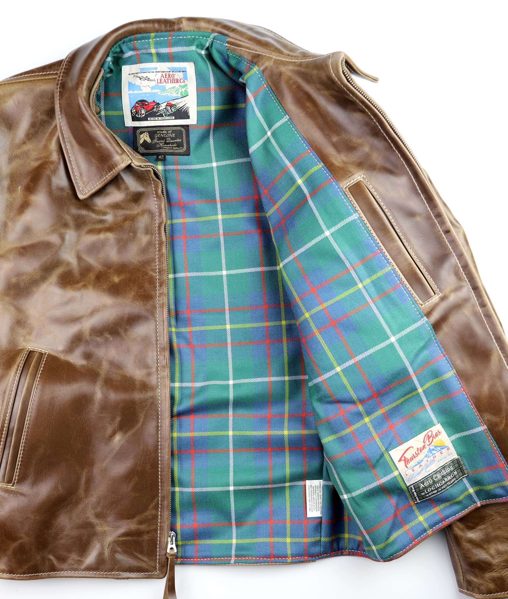 Aero Sheene Natural CXL FQHH UH7 Inglis Ancient tartan lining.jpg