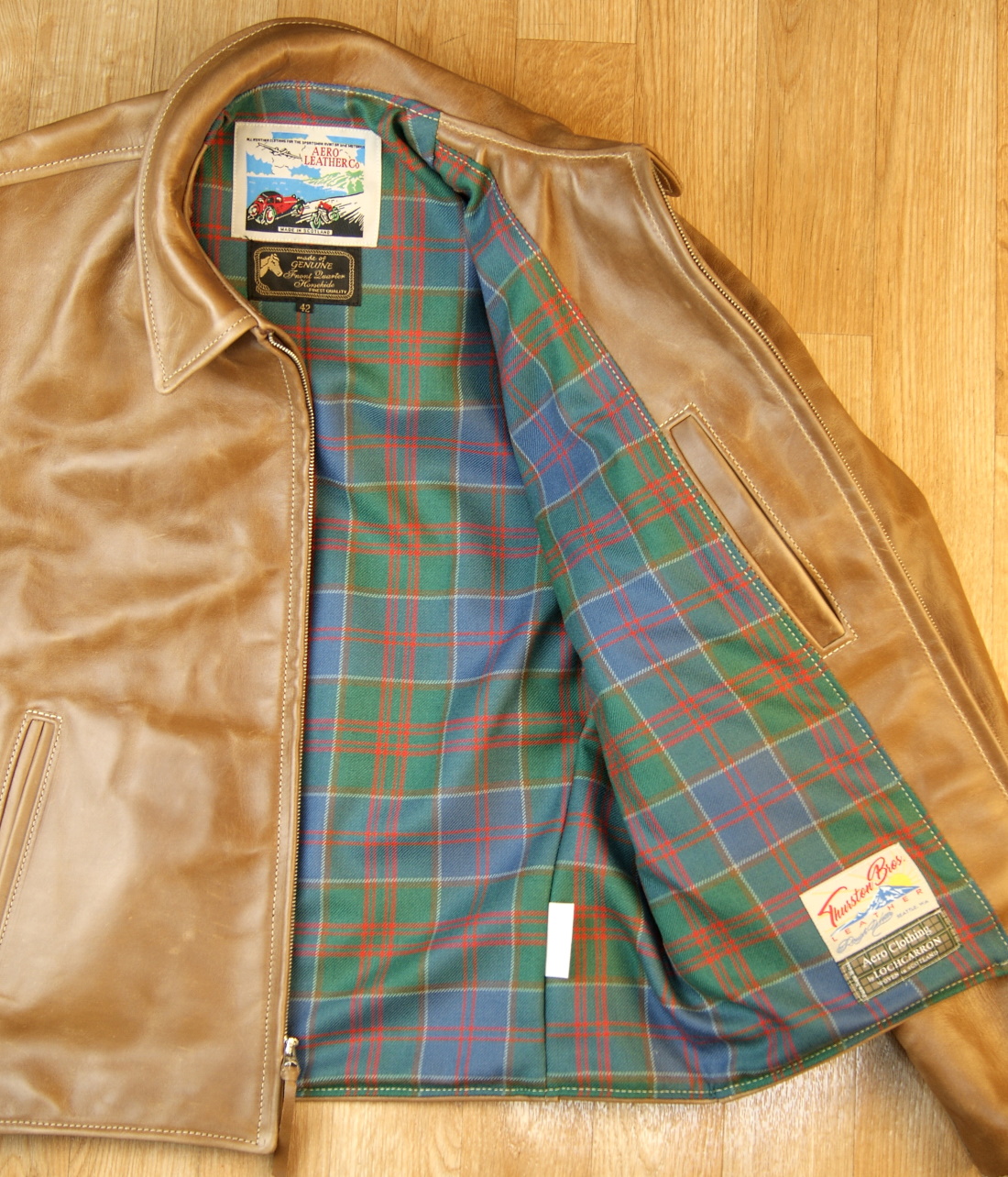 Aero Sheene Natural CXL FQHH UHE Stewart of Appin Hunting Ancient tartan lining.jpg