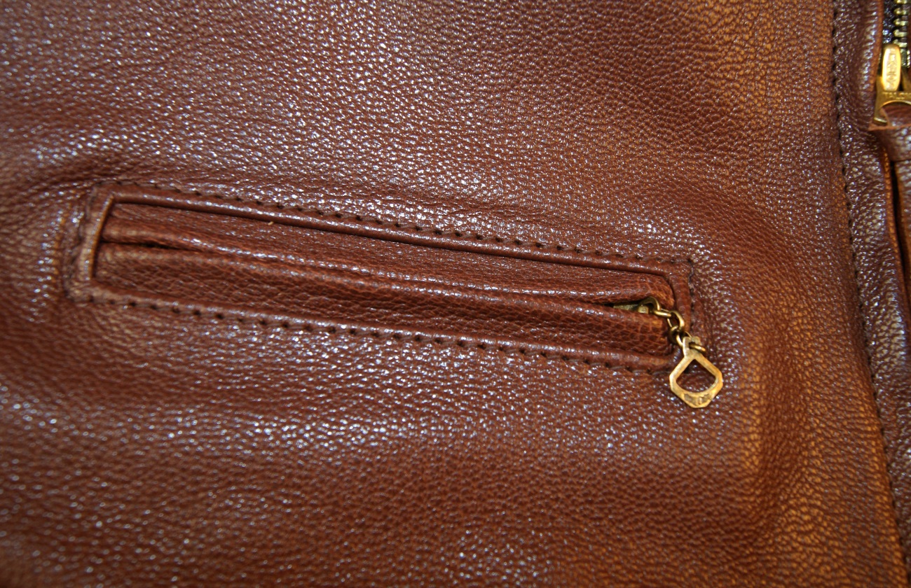 Aero Sheene Russet Goatskin chest pocket.jpg