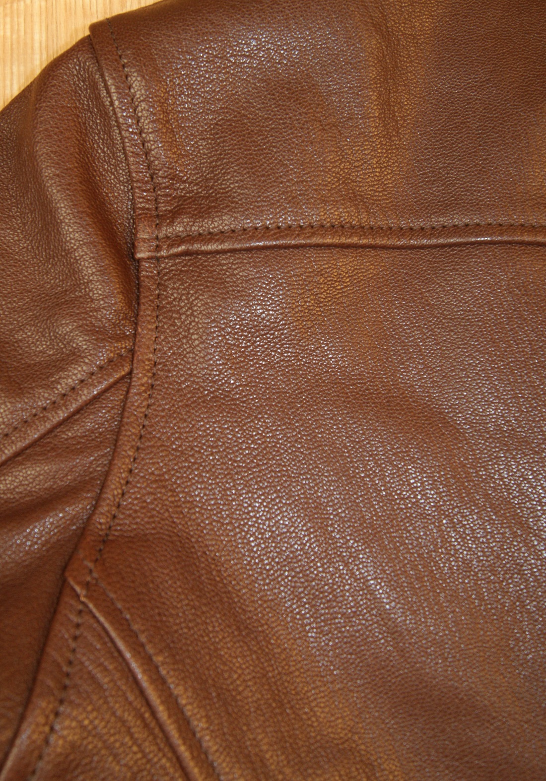 Aero Sheene Russet Goatskin shoulder grain.jpg