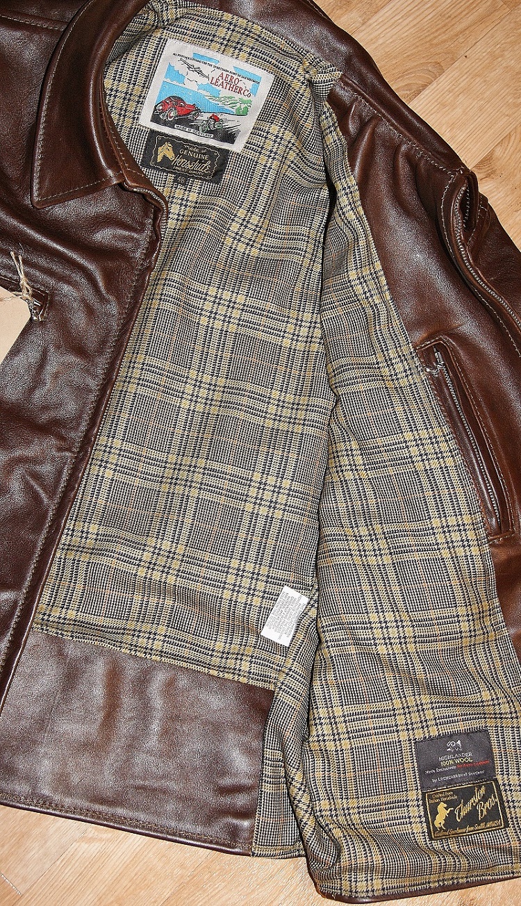 Aero Sheene Seal Vicenza Horsehide Eccles Check Tweed wool lining.jpg