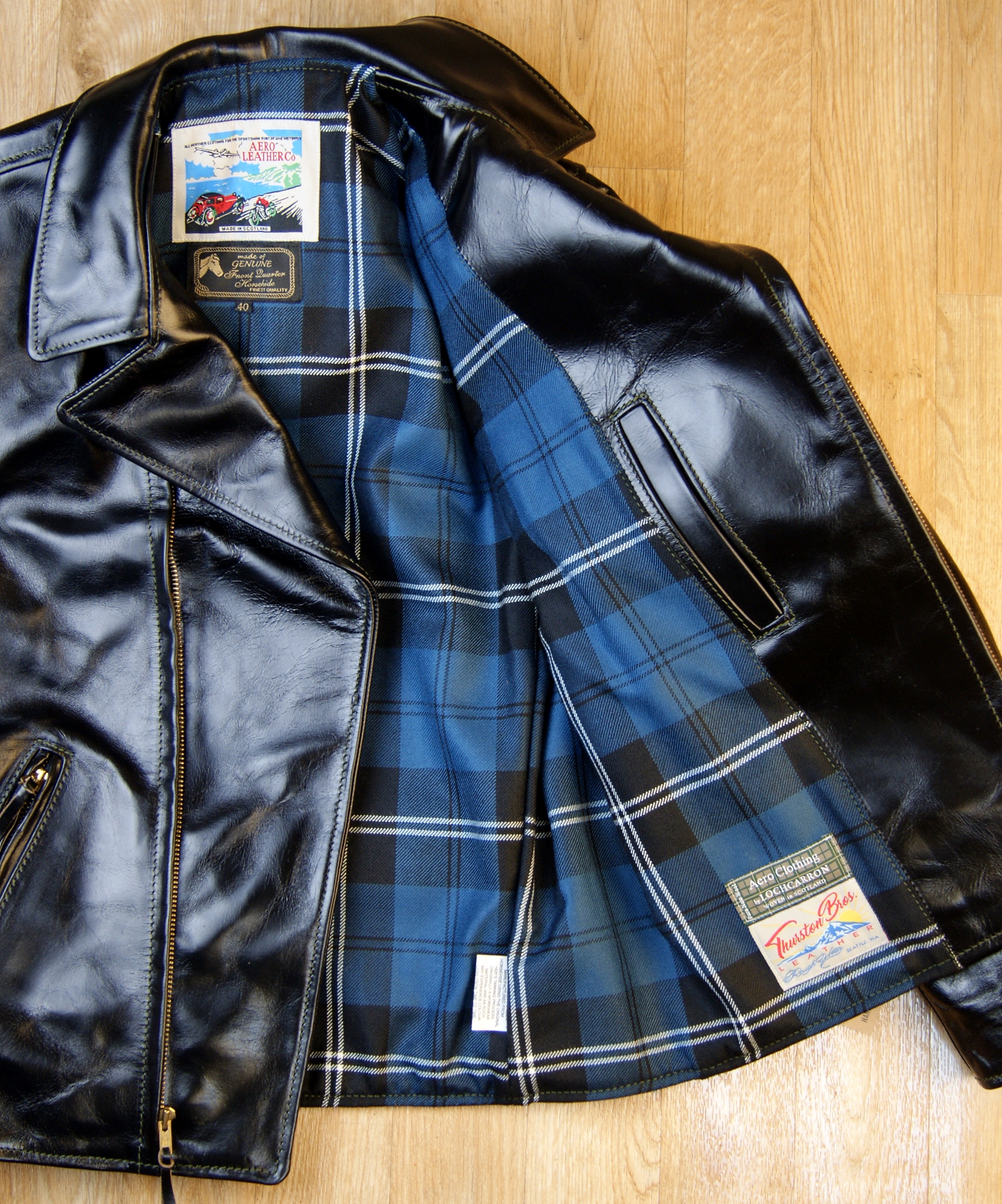 Aero STF Bootlegger Black CXL FQHH THY3 Ramsey Blue Ancient tartan lining.jpg