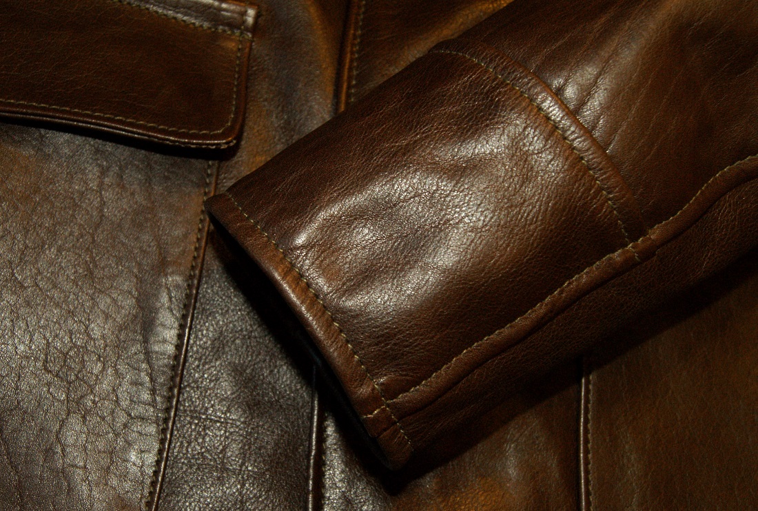 Aero Stockman Seal Vicenza Horsehide size 34 cuff.jpg