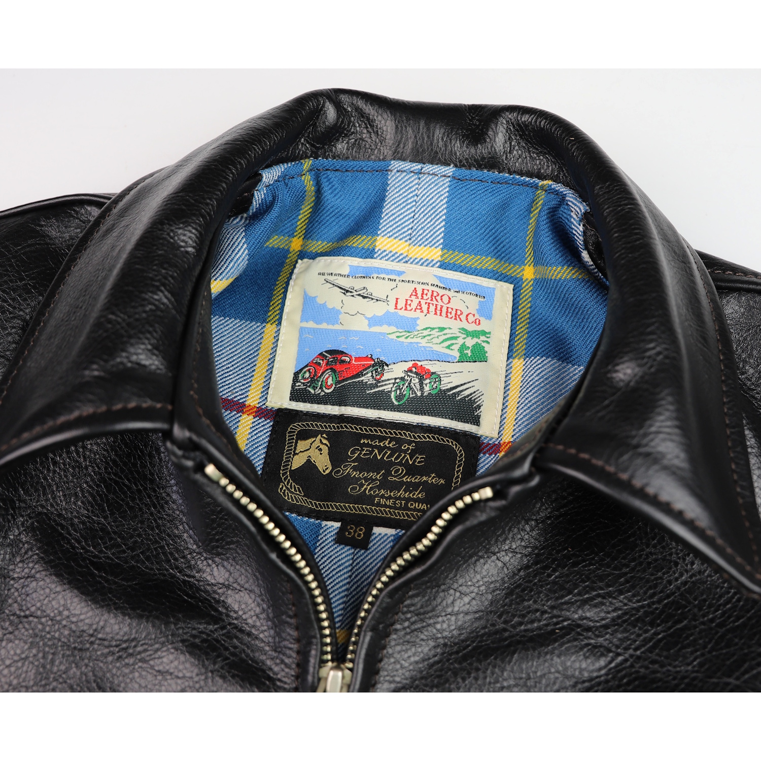 Aero Sunburst Blackened Brown Vicenza Horsehide FR22 tag.jpg