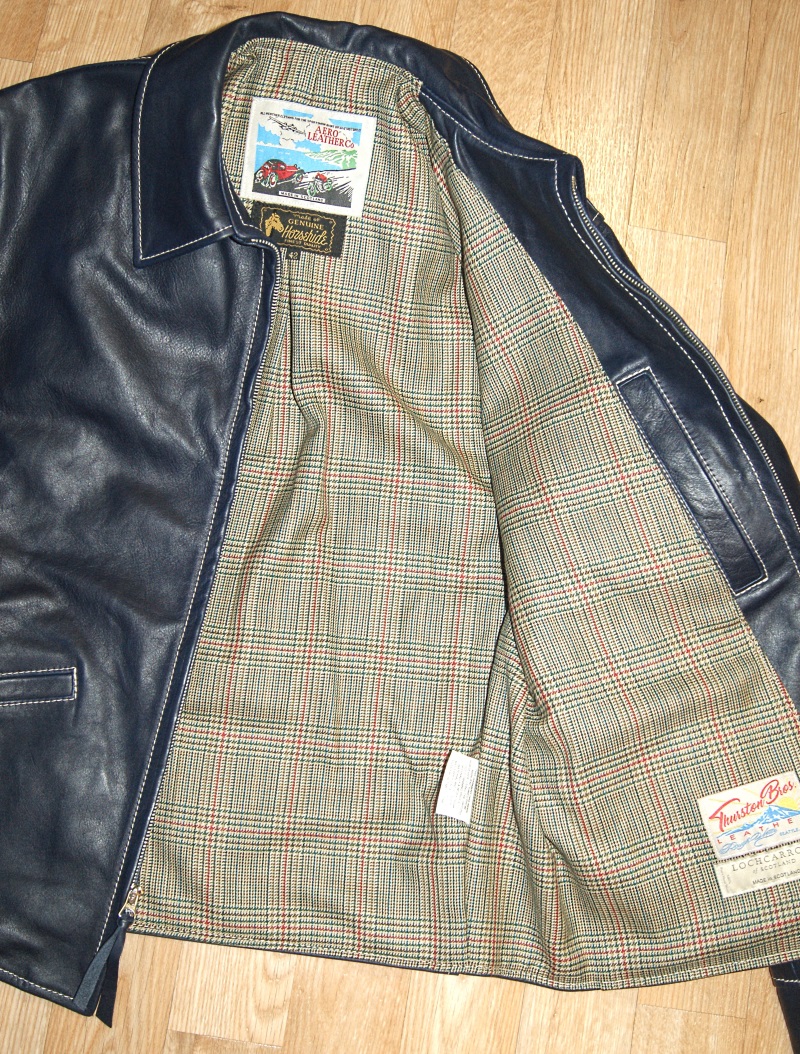 Aero Sunburst Blue Vicenza Horsehide BY8 Minto Check Tweed lining.jpg