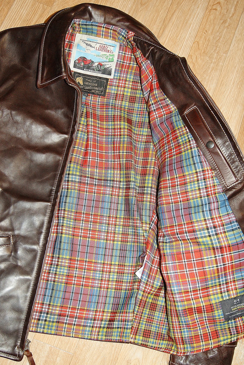 Aero Sunburst Brown CXL FQHH Ogilvy of Airlie Ancient tartan wool lining.jpg