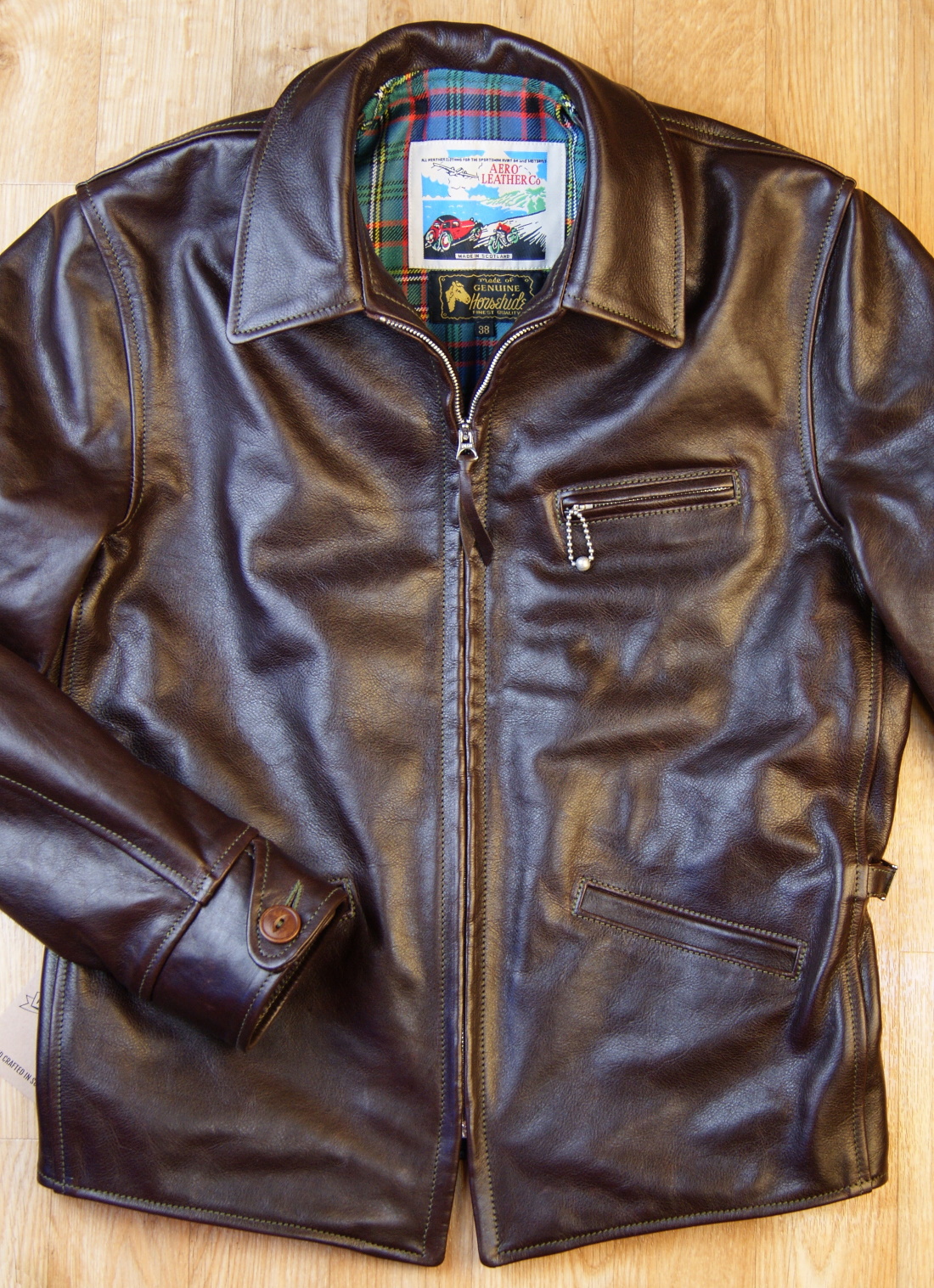 Aero Sunburst Dark Seal Vicenza Horsehide GBU front.jpg