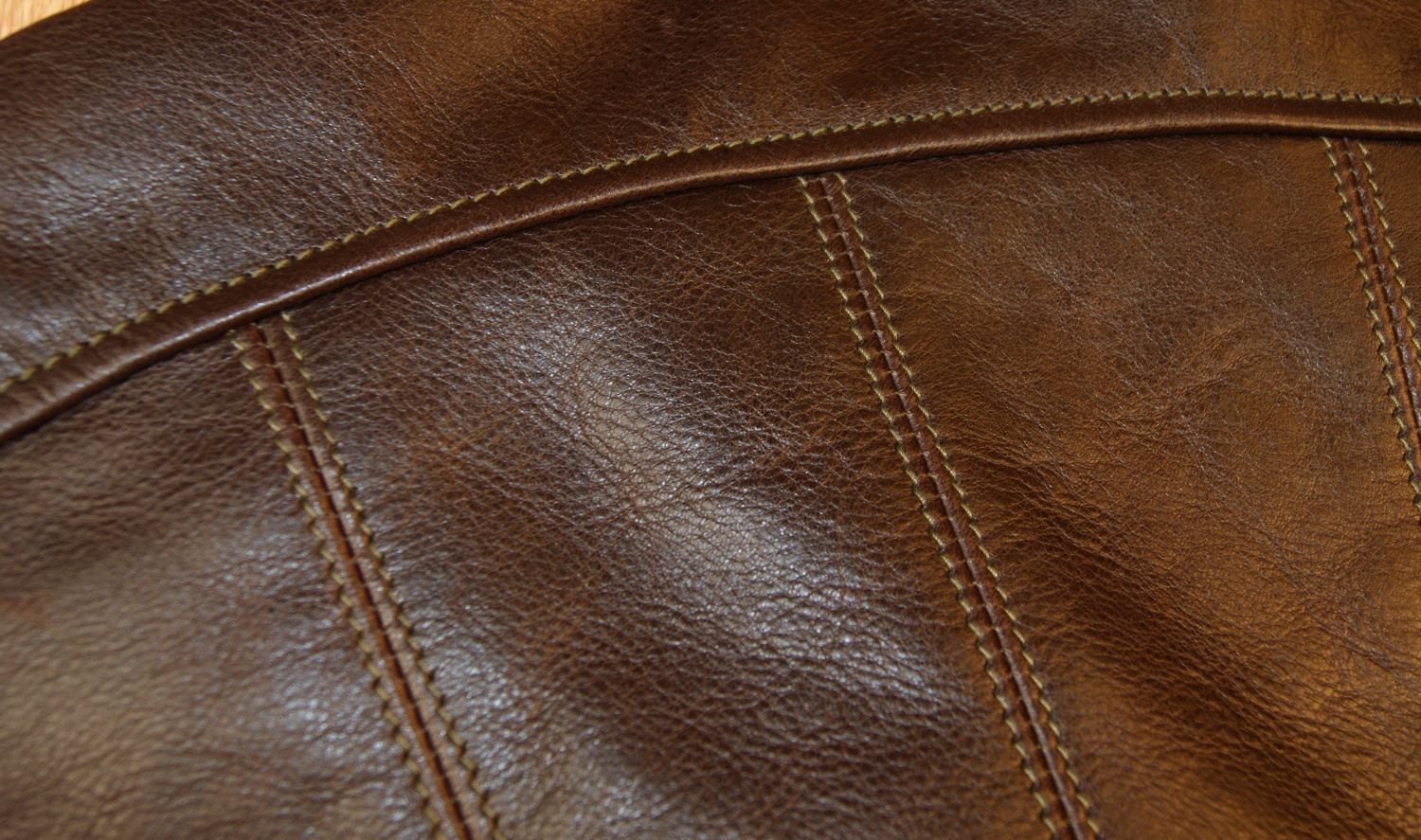 Aero Sunburst Dark Seal Vicenza Horsehide GBU yoke stitching.jpg